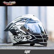 EVO Helmets GT-PRO QUARTERBACK   Full Face Dual Visor With Free Clear Lens