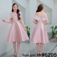 [LUXURY707] VG6205 : เดรสสายสปาเกตตี้ แต่งจีบโบว์💎🎀