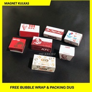 MINIATURE MAGNET DUS FAST FOOD KFC, PIZZA, DOMINO REFRIGERATOR STICKS