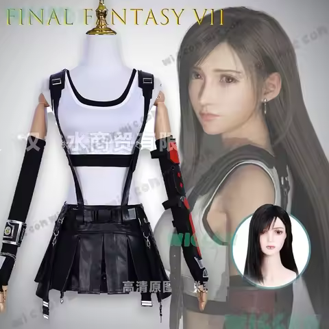 Final VII Tifa Cosplay Costume Complete Set Multiple Styles Anime Game Character Fantasy Role Play O