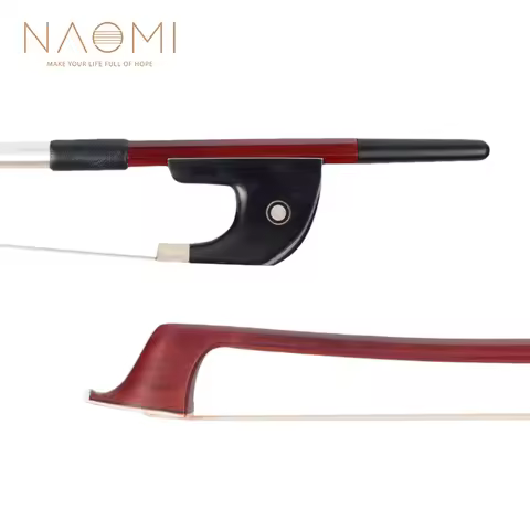 NAOMI Contrabass Bow German Style Double Bass Bow Brazilwood Bow Octagonal Stick Ebony Frog Paris Ey