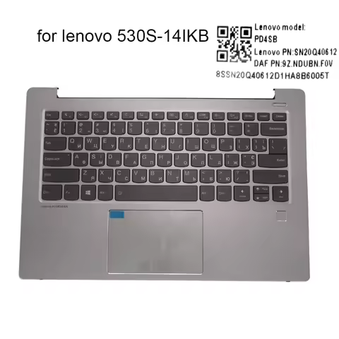 RU Russian Latin Backlit Keyboard For Lenovo IdeaPad 530S-14IKB 530S-14 PD4SB ES RU Touchpad Palmres