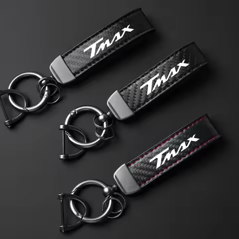 High-Grade Leather Keychain Motorcycle Key Ring For TMAX530 TMAX500 TMAX560 T-MAX Tmax 530 560 500 A
