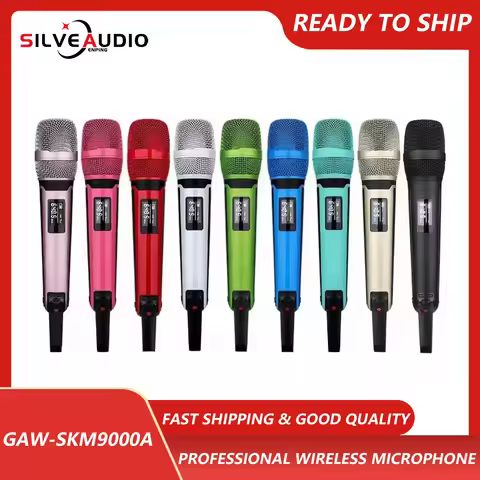 GAW-SKM9000A UHF High Quality Wireless Mic Karaoke Speaker Performance Outdoor Audio DJ Singing Live