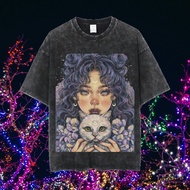 Lasthope PREMIUM OVERSIZE T-SHIRT 'CAT LOVERS' / CAT T-SHIRT / washing T-SHIRT