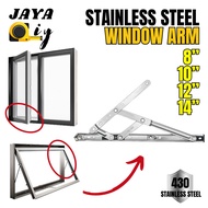 1PCS Window Hinge 4 Bar Hinge Window Arm Window Stay / Engsel Tingkap Aluminium Kaca Stainless Steel