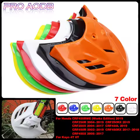 For Honda CRF250R CRF450R CRF250RX CRF450FX CRF250X CRF450X Brake Disc Protection Cover Plastic Prot