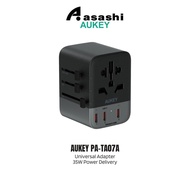 Aukey PA-TA07A 35W Travel Mate GaN Universal Adapter with USB ports