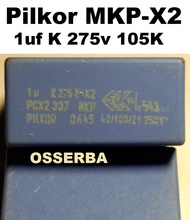 1uf K 275v 305v MKP-X2 Pilkor 105K 105 Safety Capacitor
