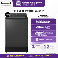 Panasonic 18kg Top Load Washing Machine Inverter Hot Wash StainMaster+ NA-FD180V3BT WAH LEE STORE