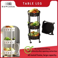 🚚Local🚚Foldable kitchen trolley Kitchen organizer Metal trolley rack Kitchen storage trolley Onion trolley