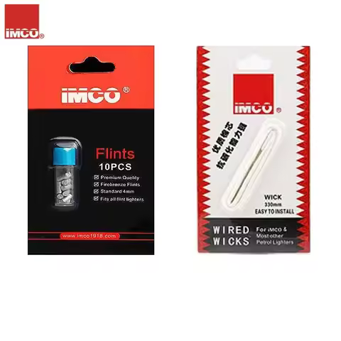 New IMCO Special Flint Wicks, High Quality Durable Lighter Replacement Accessories, Perfect Fit for 