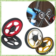 [BaositybbMY] -light Folding bike Wheels Refit for Brompton Pushing Folded Transport EZ Wheels