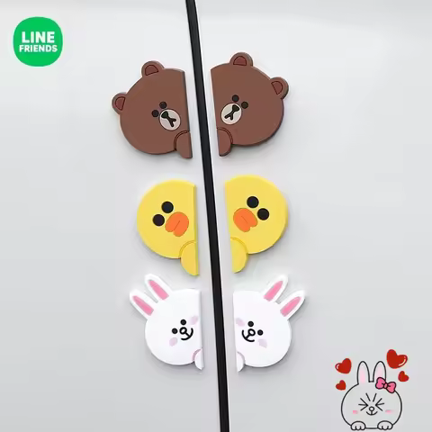 LINE FRIENDS Brown Cony Sally Cartoon Fridge Magnets Creative Split Magnetic Sticker Cute Refrigerat