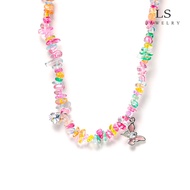 LS สร้อยคอแฟชั่นสำหรับผู้หญิงสร้อยคอหลากสี n2670