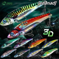 EDANAD 1Pcs Hard Squid Bait, Jigging 5g 15g  Fishing Lure, Durable Wobblers Sinking  Eyes Artificial