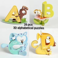 Kids Puzzles Children 3D Puzzles Alphabetical Early Learning