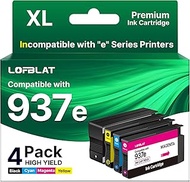 LOFBLAT 937 937e (with chip) Compatible with HP 937e 937 937XL Ink Cartridge for OfficeJet Pro 9110b
