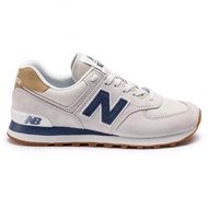 Sepatu Sneakers Newbalen New Balance NB 574 Beige Putih Navy Premium