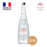 Evian X Balmain 2022 Limited Edition Mineral Water 750ML Glass Bottle