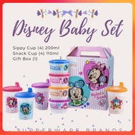 Tupperware Disney Baby Set Limited Edition 200ml Sippy Cup 110ml Snack Cup Baby Cups Hadiah Fullmoon Gift Set Box