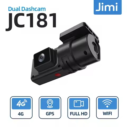 Jimi JC181 Mini 4G Car Camera With Live Stream Dual Cameras GPS Tracking Wifi Hotspot Multiple Alarm