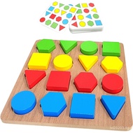 Puzzles Gifts for Dementia,Alzheimers Activities & Memory Games for Seniors,Geometric Cognitive Prod