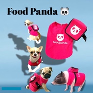 Food Panda Dog Shirt Clothes Cat Costumes Shirts (Shirt &amp; Bag Sold Separately).