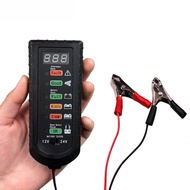 Digital Car Battery Tester Health Analyzer Checker12V / 24V 6 LED Light Accurate 4S Shops Repair Sho