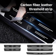 For Peugeot Car Threshold Protection Strip Anti-scratch Auto Rear Bumper Sticker Accessories 208 300