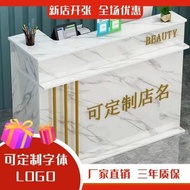 _吧台收銀台店鋪小型量販店服裝櫃檯簡約現代公司美容院前臺桌接待臺