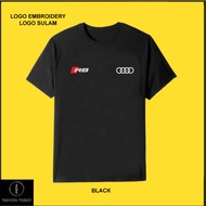 Round Neck T shirt Microfiber Quick Dry Fit Jersey Logo Embroidery Sulam Audi R8 Supercar V8 V10 Cou
