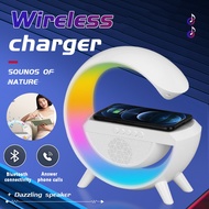 Multifunctional Bluetooth Speaker Wireless Charger RGB Night Light HI-FI Bluetooth Speaker