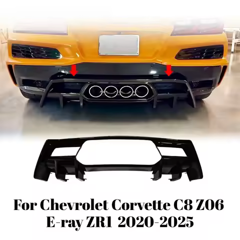 Rear Bumper Diffuser For Chevrolet Corvette C8 Z06 E-ray ZR1 Body Kit Exterior Styling Modification 