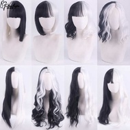 Cat Eight 101 Cruella de Vil Cruella Black White Witch Color Matching cosplay Wig