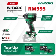 Hikoki 36v Cordless Impact Driver (Brushless), WH36DC, Stock Available