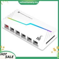 TL-ARGB& FAN Hub,ARGB and PWM Light Speed Control, Computer Fan Hub Remote Included