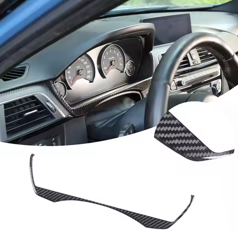 For BMW 3 Series/4 Series/M3/M4 F30 F32 F80 F82 F83 2013-2019 Carbon Fiber Car Dashboard Decoration 