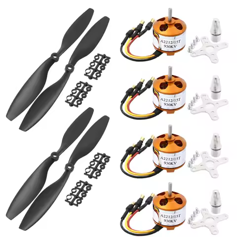 4set XXD A2212 2200KV 1000KV 930KV 2450KV Brushless Motor + 4 x 1045 10*4.5 Propellers (2 pair) for 