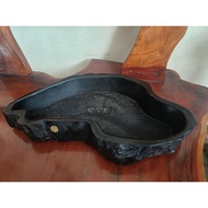 3.75kg Nachiguro Black Stone Water Basin, (17"x9.5"x2.5")