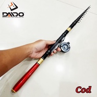 Joran Pancing Daido Tegek Kolong 450 Carbon + Reel