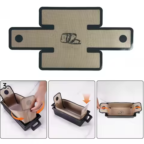 Silicone Bread Loaf Pan Liners mat, Reusable and Nonstick Silicone Bread Sling Mat, Fit for 9x5, 9.5