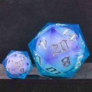D20 Big Dice 55MM Running Group High-Value Crubode Gate COC Resin Glitter