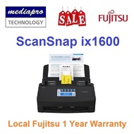 FUJITSU (Rebranded to Ricoh) ScanSnap iX1600 Wireless Desktop Cloud Scanner ( Black ) - SG Warranty