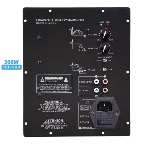 110V 220V 300W 150W Heavy Subwoofer Digital Power Amplifier Board Active Power Amplifier Board Pure 