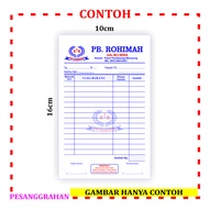 Cetak nota custom 2 ply Ukuran standar isi 25 set Nota Laundry Nota Olshop Nota Bengkel Nota Toko Bo