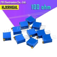 3296W 10Pcs 3296W-1-101Lf 100 Ohm 101 3296W-1-101 3296W-101 W101 Trimpot Trimmer Potentiometer -1-