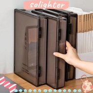 SOLIGHTER Certificate Storage Box, A4 Transparent A4 File Box, Practical Multifunctional Plastic Dus
