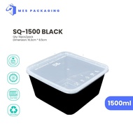 MES New Plastic microwavable container clear, SQ-1000, SQ-1500 (10pcs/pack)