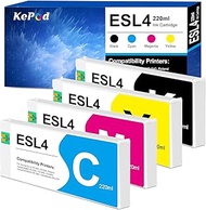 KePod ESL4 Ink Cartridge Compatible for Roland Eco-Sol MAX2 MAX 2 Ink ESL4-BK ESL4-C ESL4-M ESL4-Y E